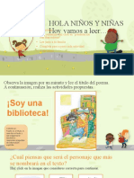 Hola Niños Y Niñas Hoy Vamos A Leer