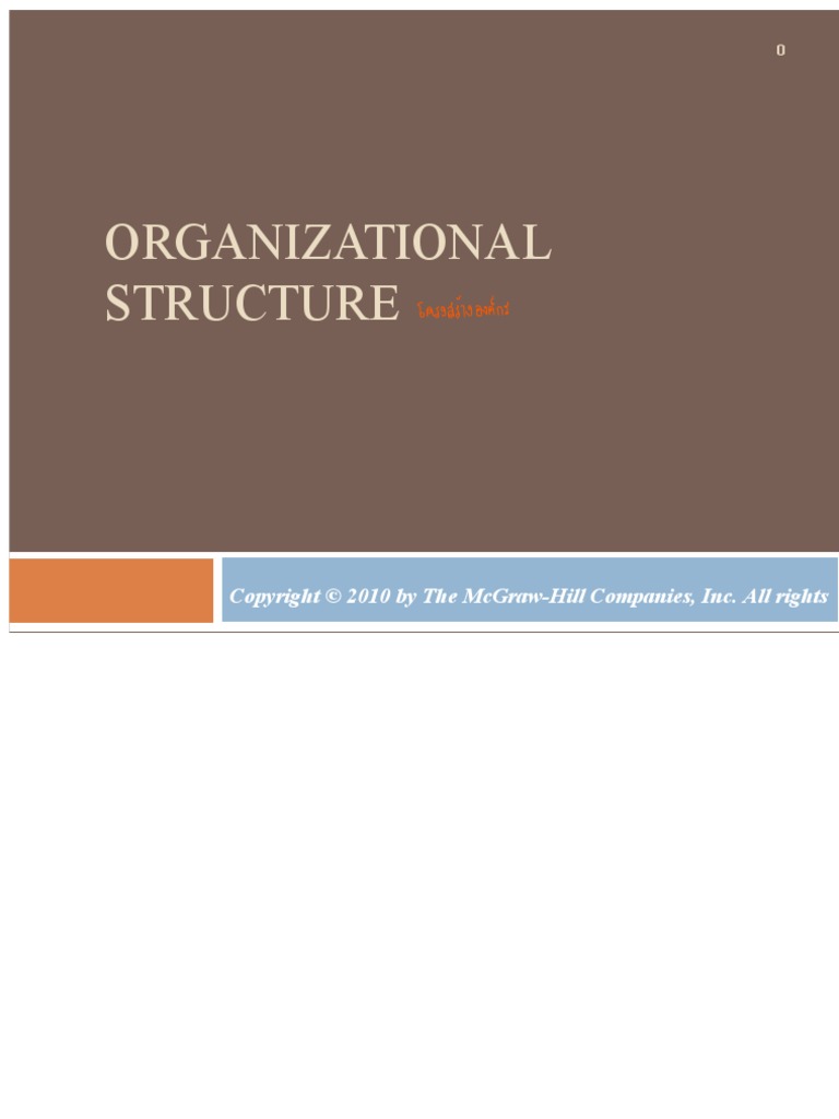 ch02 - Organization Structure | PDF | Business | Business Economics