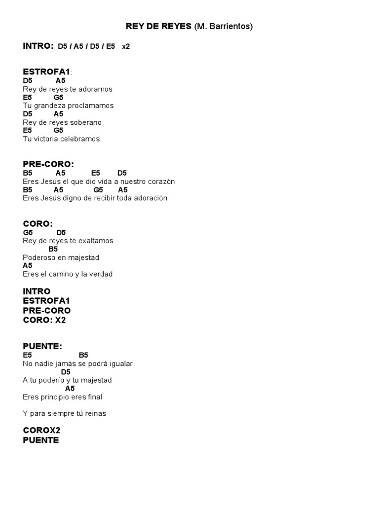 Letras y acordes de 