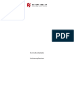 Matemáticas Aplicadas 1relaciones y Funciones