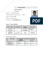 Ejemplos de CV Curriculum Vitae