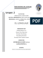 Grupo: 2: Introducción A La Linguística