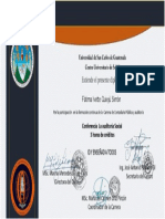 Certificate For Fátima Ivette Quiejú Simón For - La Auditoría Social.