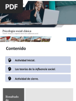 Psicología Social Clásica: Clase 9: Primera y Segunda Teoría de La Influencia Social