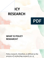 What is Policy Research? Understanding the Importance of Evidence-Informed Policy