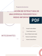 Elaboración de estructura de una empresa periodística - GRUPO 5