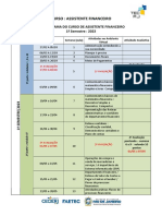 Cronograma Do Curso Assistente Financeiro 2023 1