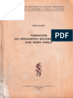 Formacion Del Pensamiento Racionalista de Jose Pedro Varela Jesualdo 1958