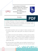 Universidad de El Salvador Modalidad de Educaci On A Distancia Facultad de Ciencias Naturales y Matem Atica Licenciatura en Ense Nanza de Matem Atica