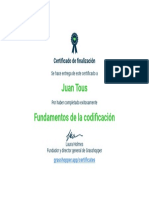 Grasshopper Fundamentosdelacodificación Certificate