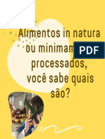 Alimentos in natura e minimamente processados