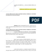 Pedido de urgência para transferência de paciente para UTI