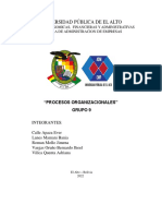 Universidad Pública de El Alto: Ciencias Economicas, Financieras Y Administrativas Carrera de Administracion de Empresas
