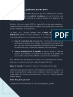 ¿Qué Es La Matriz BCG?