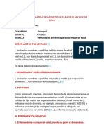 MODELO DE DEMANDA DE ALIMENTOS PARA HIJO MAYOR DE EDAD