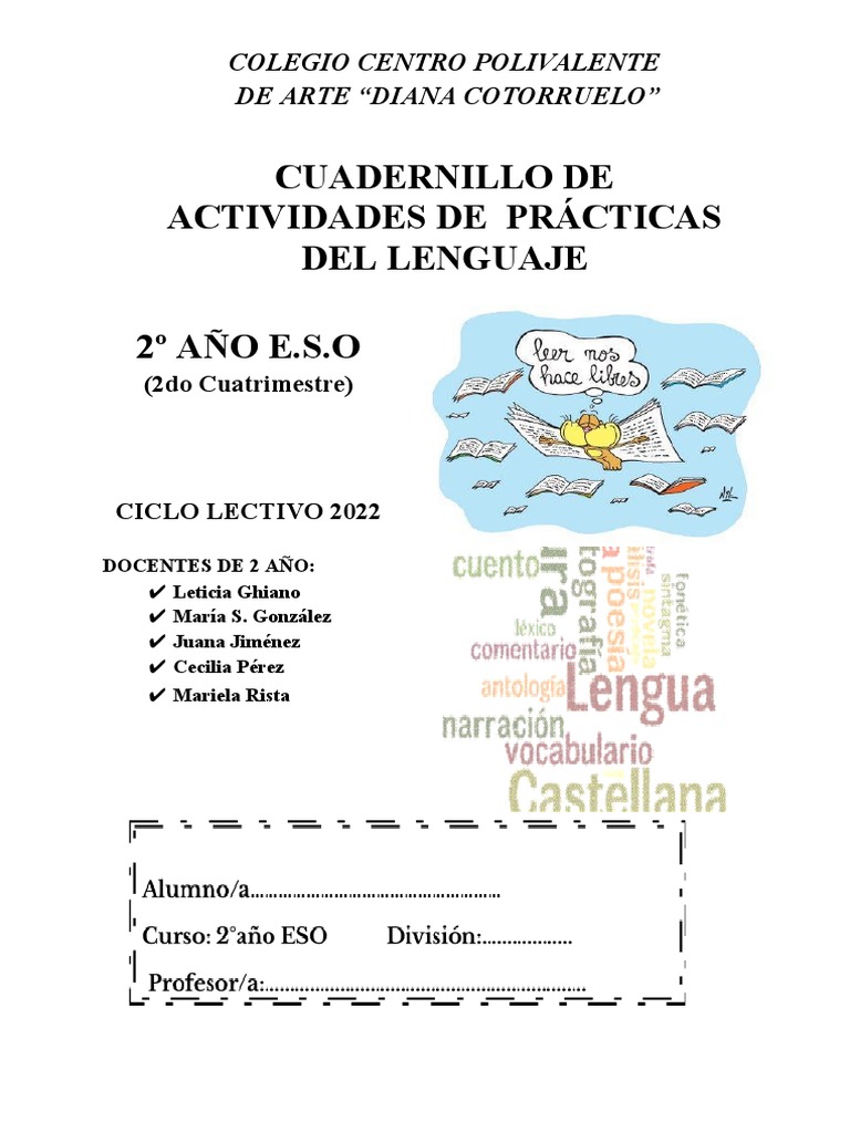 Cuadernillo de 2do Año PR 2do Cuat - POLIVALENTE | PDF