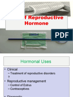 Use of Reproductive Hormone