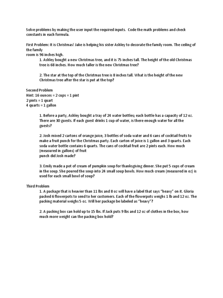 Simple Problems For Python