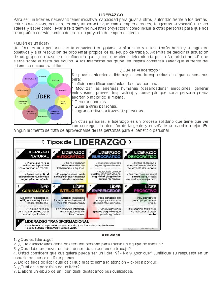 Claves del Liderazgo Efectivo en Emprendimiento | PDF