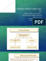 Código Tributario Art. 97: Sobre Infracciones Y Sanciones Tributarias