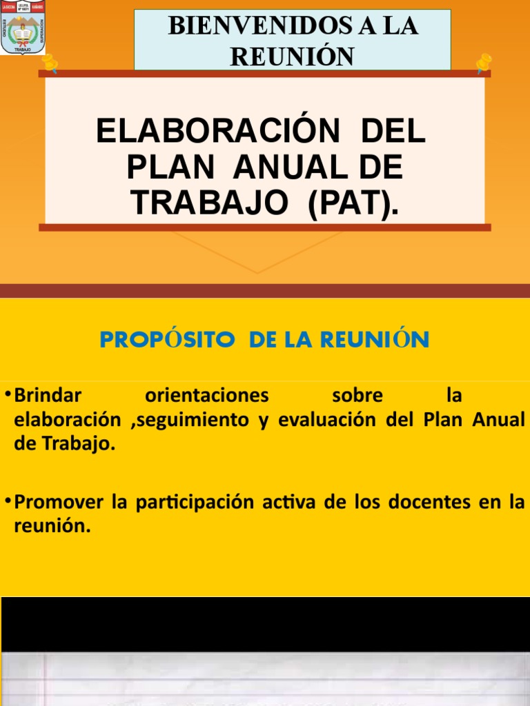 Elaboracion Del Plan Anual de Trabajo | PDF