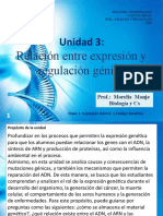 Unidad 3:: Relación Entre Expresión y Regulación Génica