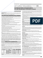 Manuale Installazione e Manutenzione Valvole A Comando Pneumatico