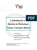 Introducción A La Función de Marketing y Ventas. Conceptos Básicos