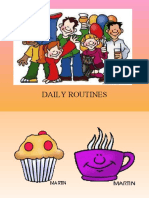 Daily Routines 41 Slides Extra Activities Included Flashcards Picture Description Exercises 9571