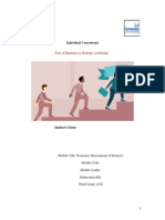 Role of Emotions in Strategic Leadership: Individual Coursework