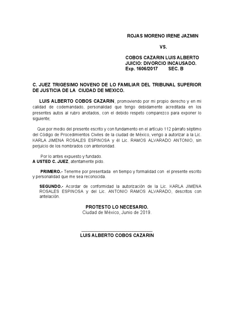 Autorizacion a expediente pdf