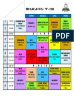 Horario Escolar de 4°d 2023