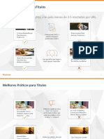 Melhores Prá+Cas Paratítulos: Se Iniciar Menos de 10 Urls, Crie Pelo Menos de 3-5 Machetes Por Url