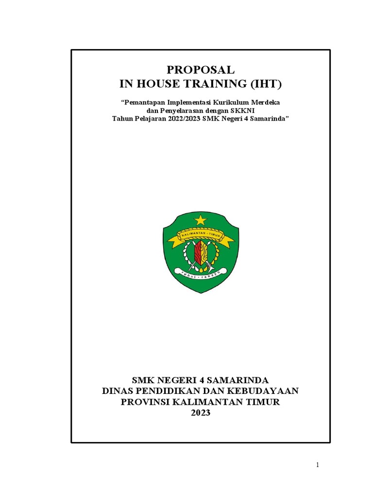 Proposal IHT Kurikulum Merdeka SMK 2023 | PDF | Karier & Perkembangan ...