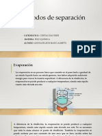 Métodos de Separación-Evaporación