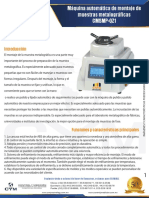 Máquina Automática de Montaje de Muestras Metalográficas CMSMP-QZ1