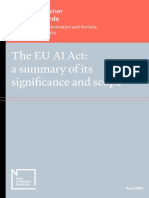 The EU AI Act: an overview of its international significance