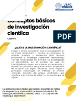 Clase 5 Conceptos Básicos de Investigación Científica