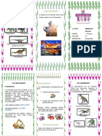 Dinosaurios Triptico