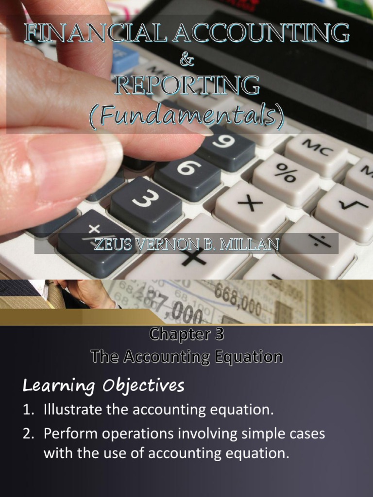 Chapter 3 The Accounting Equation Pdf Equity Finance Income