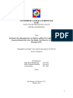 Incidencia de La Hiperglucemia Con Diabetes Mellitus II en Adultos en La Unidad de Atención Primaria Del Sector San Martín Nuevo