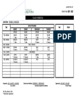 ADSAC Form 1B - Class Schedule