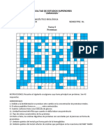 Crucigrama Proteínas