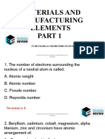Part 1 - Materials and Manufacturing Elements