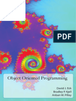 Object Oriented Programming: David J. Eck Bradley P. Kjell Anban W. Pillay