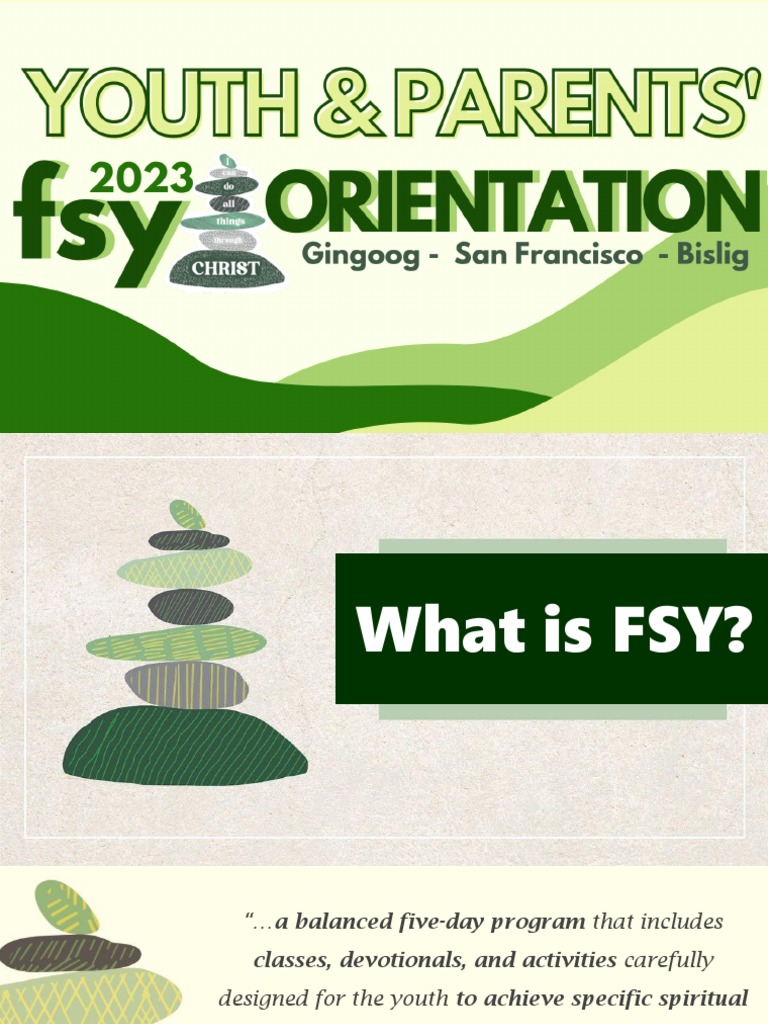 Understanding the FSY Program | PDF | Clothing | Jesus
