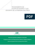 Procedimiento de Capacitación en Ahorro Y Uso Eficiente de La Energía Eléctrica