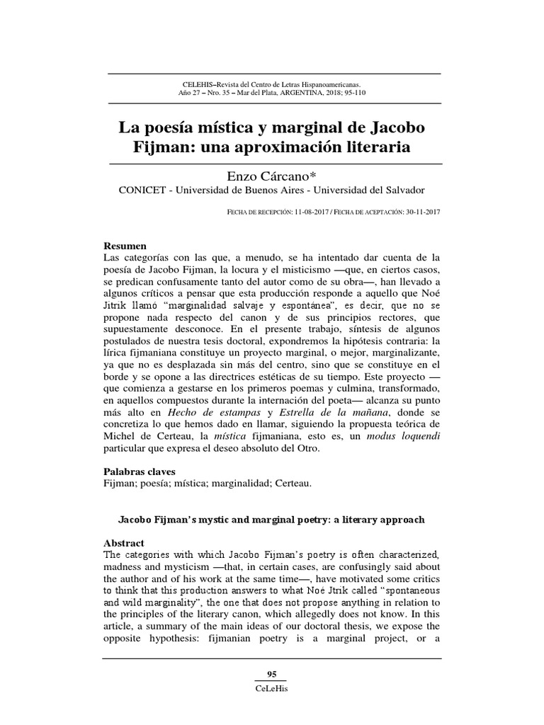Poesía mística de Jacobo Fijman | PDF | Poesía | Misticismo