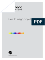 How to resign properly with a positive reference
