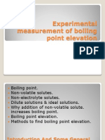 Experimental Measurement of Boiling Point Elevation